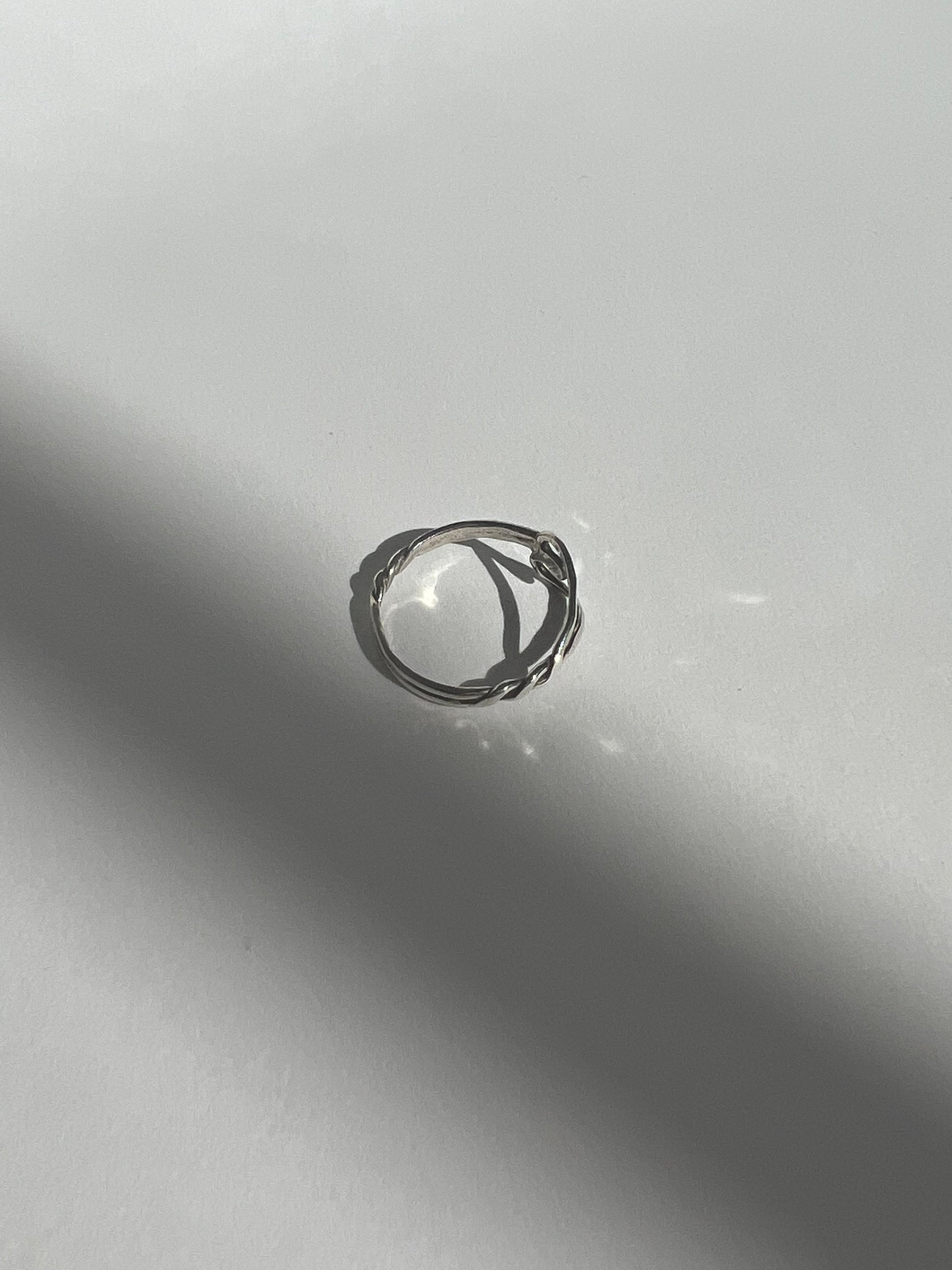 טבעת לולאה כסף 925