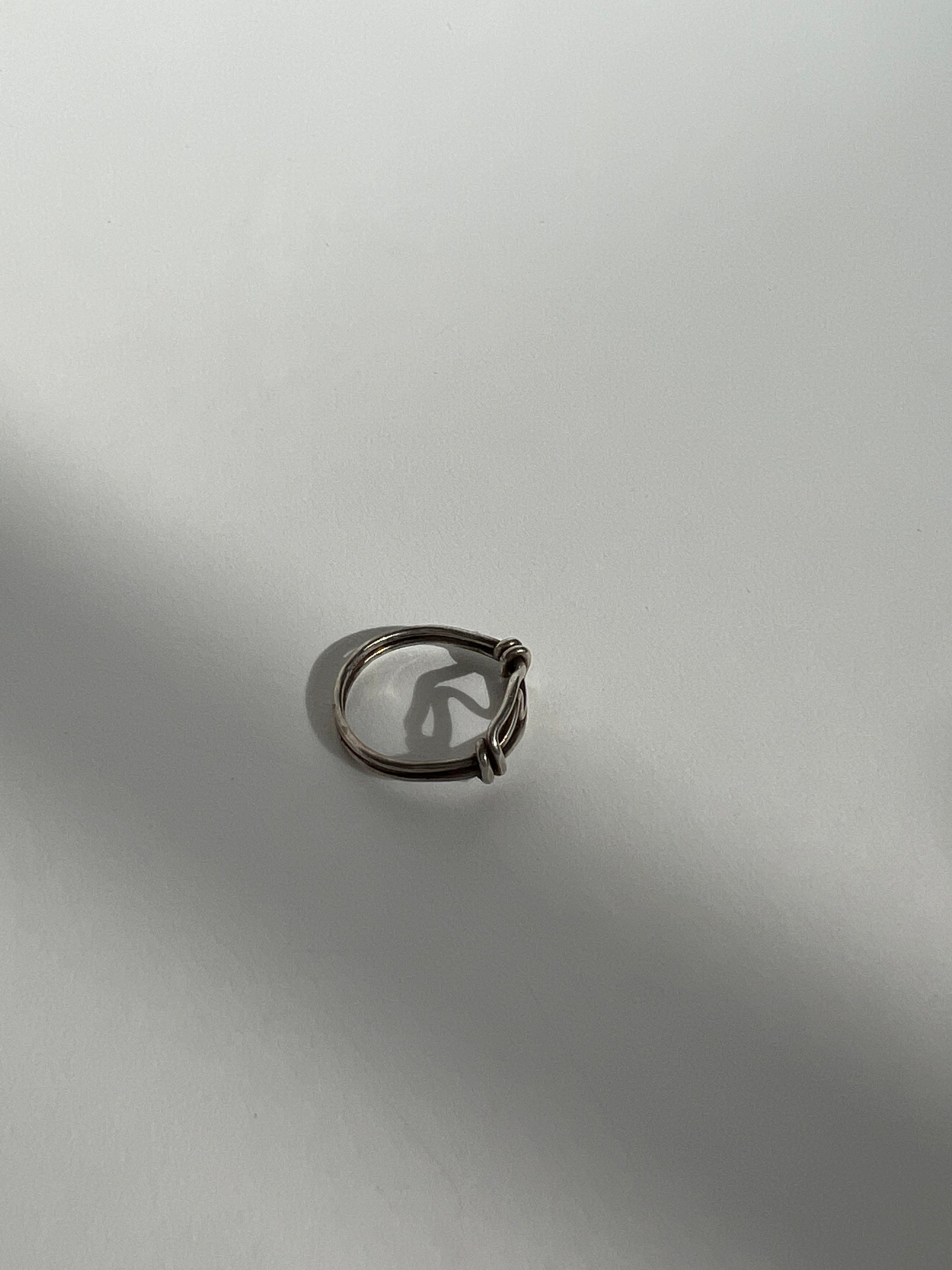 טבעת לולאה כסף 925